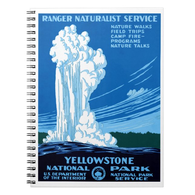 Carnet Ranger Service naturaliste ~ Yellowstone (Devant)
