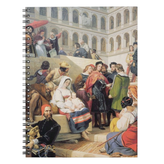 Carnet Raphael à Vatican, 1832 (huile sur la toile) (Devant)