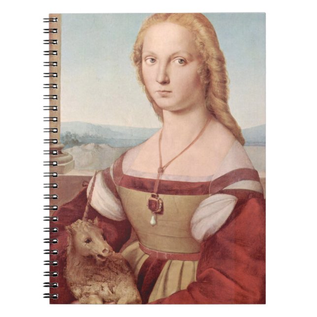 Carnet Raphael Dame et la Licorne Classique beaux-arts (Devant)