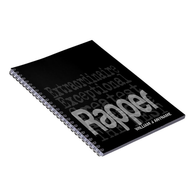Carnet Rapper Extraordinaire PERSONNALISÉ (Côté Droit)