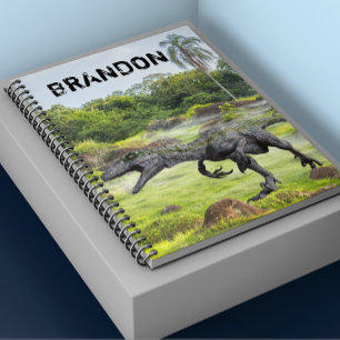 Carnet Raptor Velociraptor Dinosaur Monogramme
