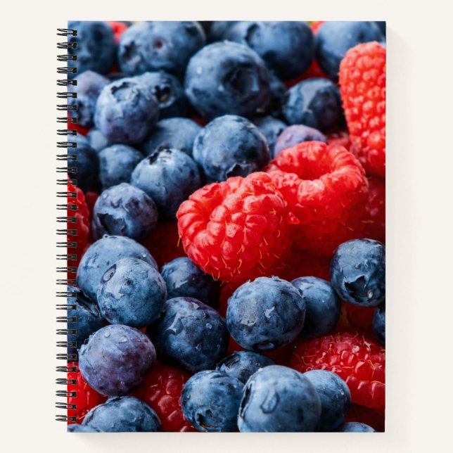 Carnet Raspberries et Blueberries (Devant)