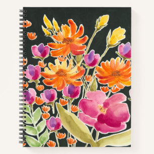 Carnet Rassemblement splendide - Fleurs roses et orange
