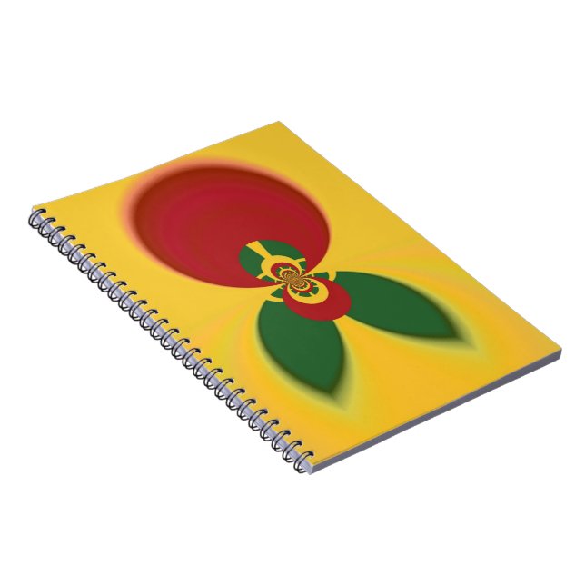 Carnet Rasta Colours Art Abstrait Imprimer (Côté Droit)