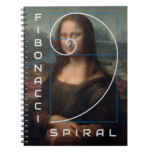 Carnet Ratio or spirale Mona Lisa Fibonacci (Devant)