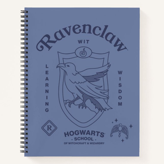 Carnet RAVENCLAW™ Wit Learning Wisdom Crest (Devant)