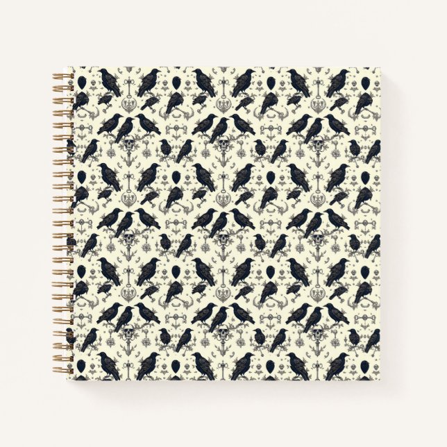 Carnet Ravens gothiques vintages (Devant)