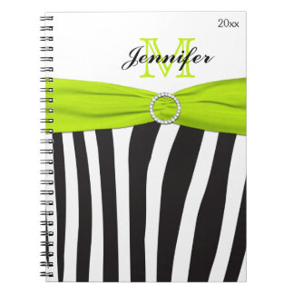 Carnet rayé blanc de chaux noire