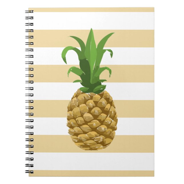 Carnet rayé d'ananas (Devant)