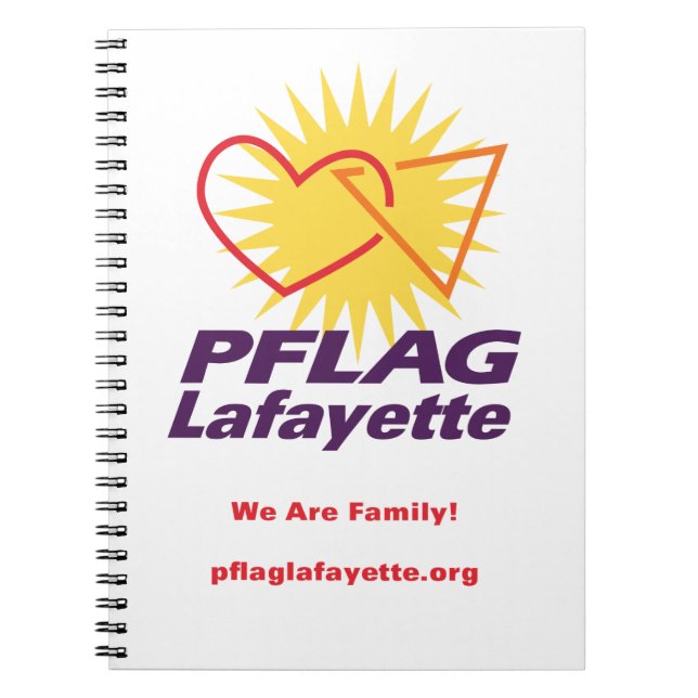 Carnet rayé par Lafayette de PFLAG (8,5" x 11") (Devant)