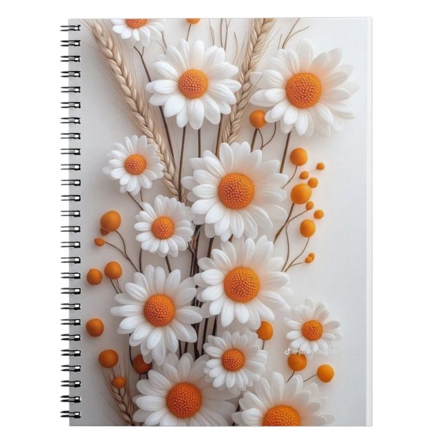 Carnet Rayonnement Floral Baigné de Soleil (Devant)