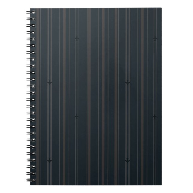 Carnet Rayures de flux Jet en marine foncé (Devant)