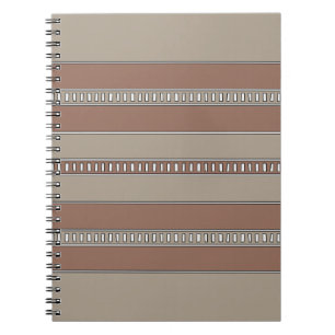 Carnet Rayures de mosaïque du désert
