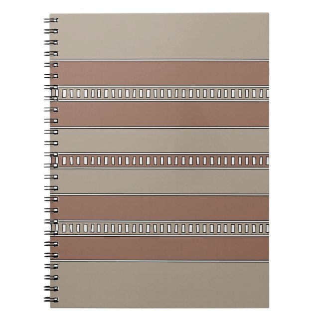 Carnet Rayures de mosaïque du désert (Devant)