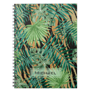 Carnet Rayures de Tigre Camouflage de Jungle Personnalisé