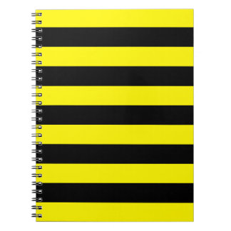 Carnet Rayures jaunes et noires