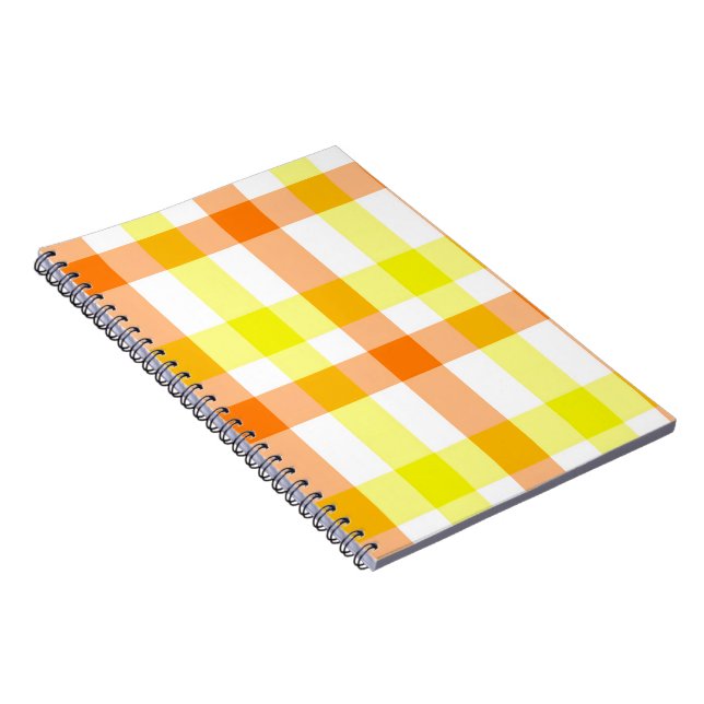 Carnet Rayures jaunes et orange (Côté Droit)
