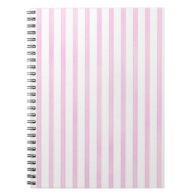 Carnet Rayures roses d'aquarelle d'arrière - plan (Devant)