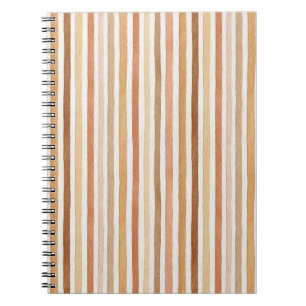 Carnet Rayures Rouge Gland Crème Chocolat Latte