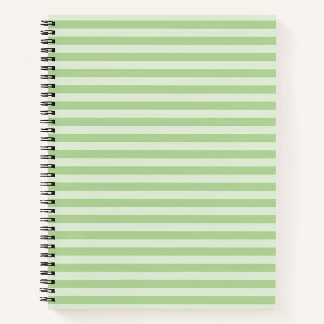 Carnet Rayures Vertes (Devant)