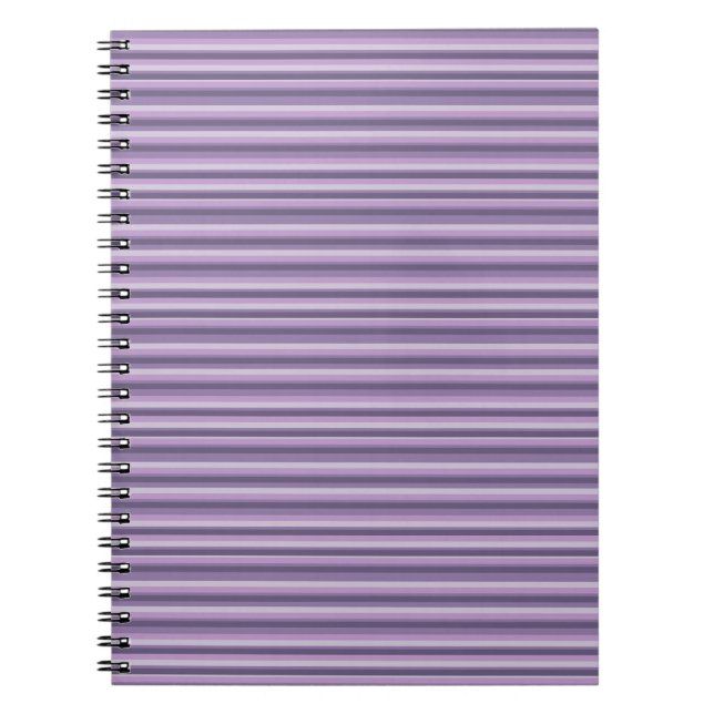 Carnet Rayures violettes (Devant)
