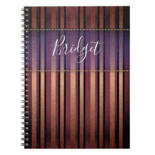 Carnet Rayures Votre Nom