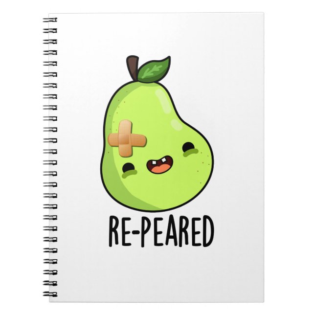 Carnet Re-peared Funny Fruit Pear Pun  (Devant)