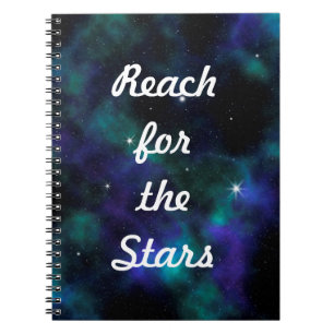 Carnet Reach for the Stars Galaxy Inspiring Quote