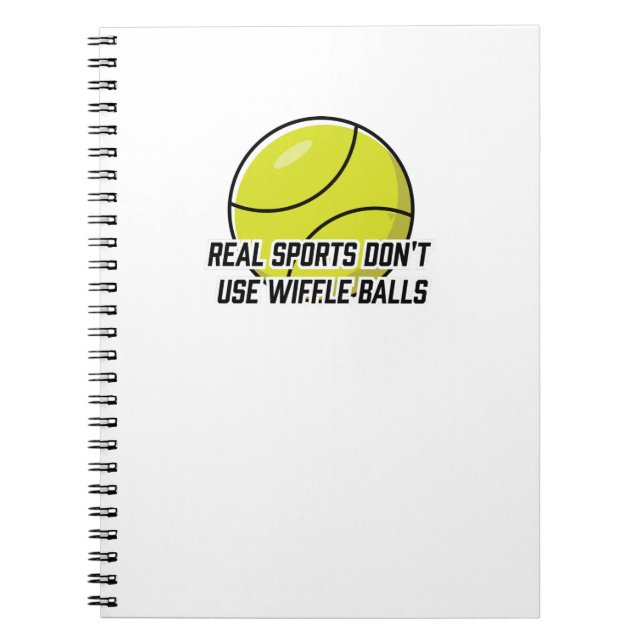 Carnet Real Sports Don't use Wiffle Balls (Devant)