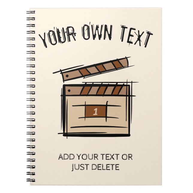 Carnet réalisateur, acteur, réalisateur idée cadeau (Devant)