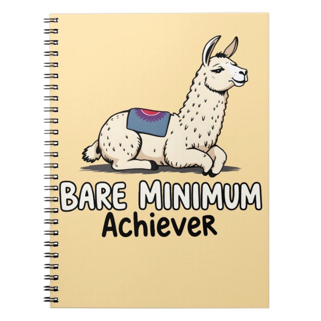 Carnet Réalisateur du Minimum Syndical Llama Drôle Humour (Devant)