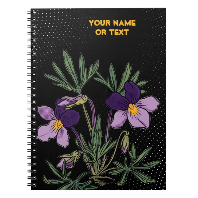 Carnet Rebel Botanique : Le Pop Art de la Violette à Péda (Devant)