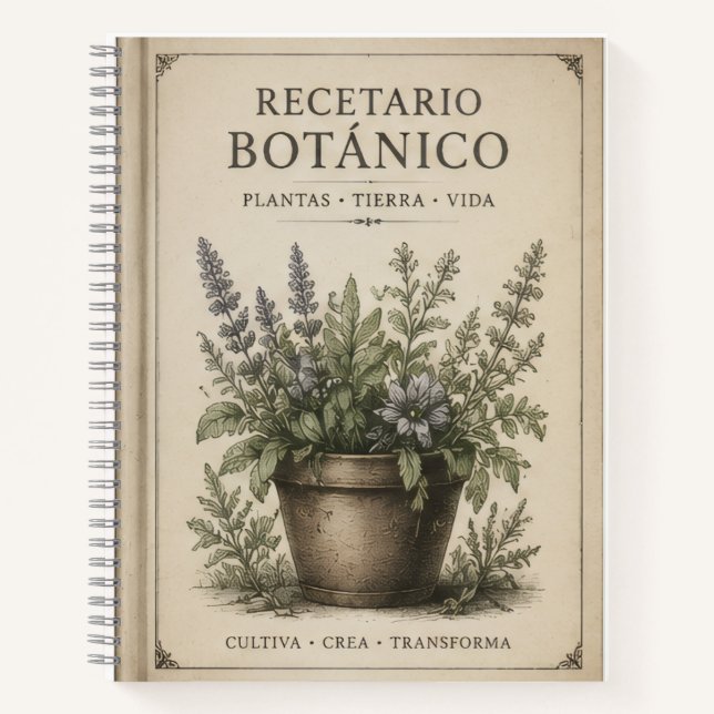 Carnet recetario botanico (Devant)
