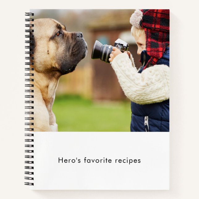 Carnet Recette chien animal de compagnie photo repas (Devant)