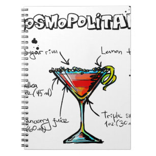 Carnet Recette cosmopolite de cocktail