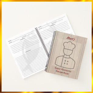 Carnet Recette Cute Super Awesome Chef Recette