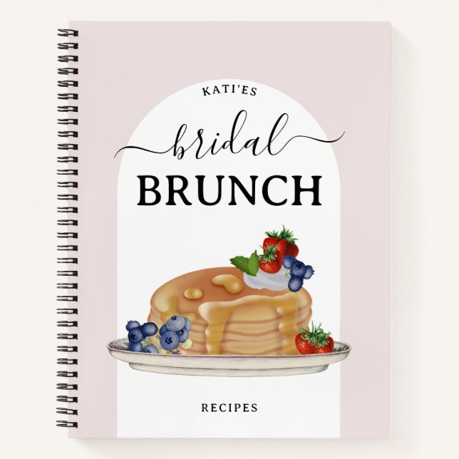Carnet Recette de brunch pour une douche de mariée aux pa (Devant)