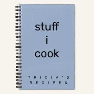 Carnet Recette de cuisine minimaliste lavande