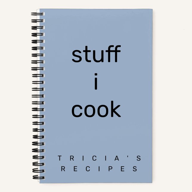 Carnet Recette de cuisine minimaliste lavande (Recto)