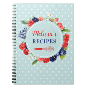 Carnet Recette de dessert Retro Chic personnalisée