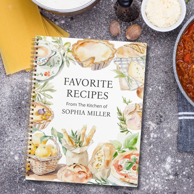 Carnet Recette de famille de nourriture méditerranéenne à (In situ)