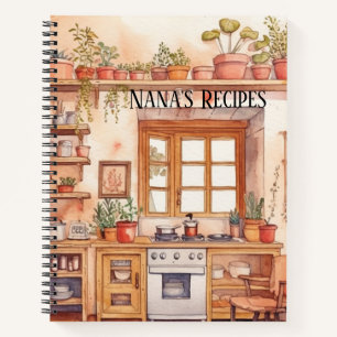 Carnet Recette de Famille Vintage Héritage Rustique