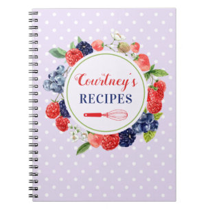 Carnet Recette de gâteaux à base de pois de lavande perso