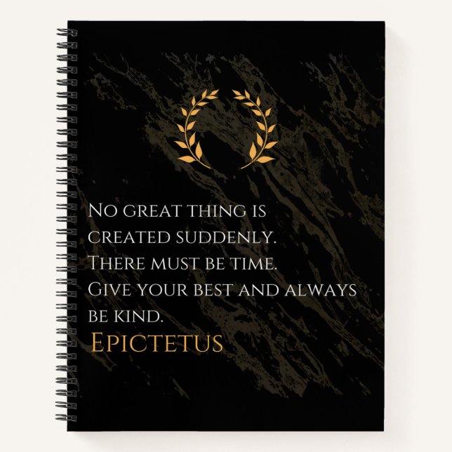 Carnet Recette de grandeur d'Epictetus (Devant)