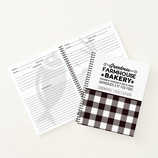 Carnet Recette de la boulangerie agricole de grand-mère e (Intérieur)