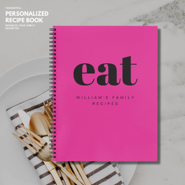 Carnet Recette de la famille blanche rétro rose chaud mod (Créateur téléchargé)