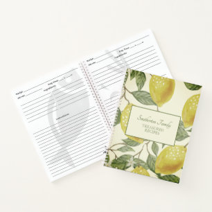 Carnet Recette de la famille des citrons jaunes Vintages 