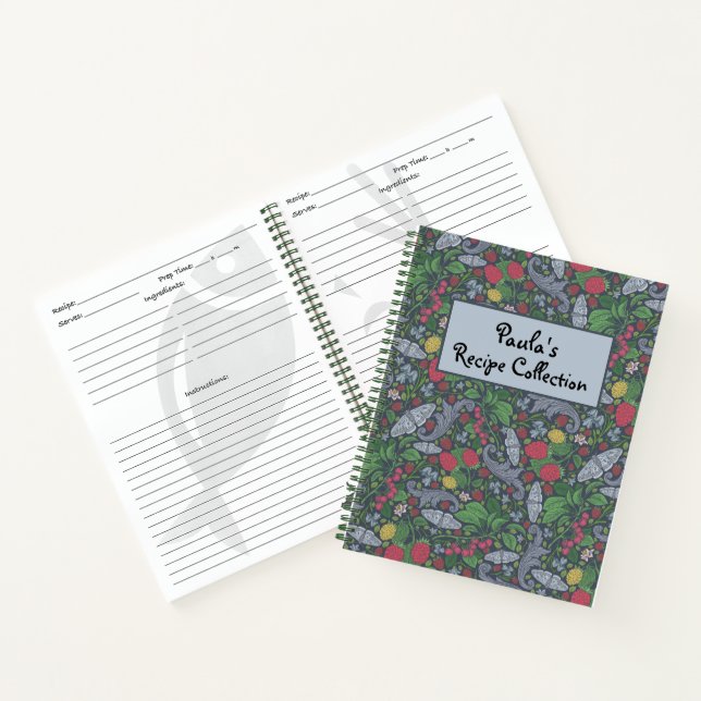 Carnet Recette de Marigold Papillons Baies Vintage (Intérieur)