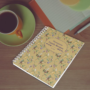 Carnet Recette de motif de fruits vintage
