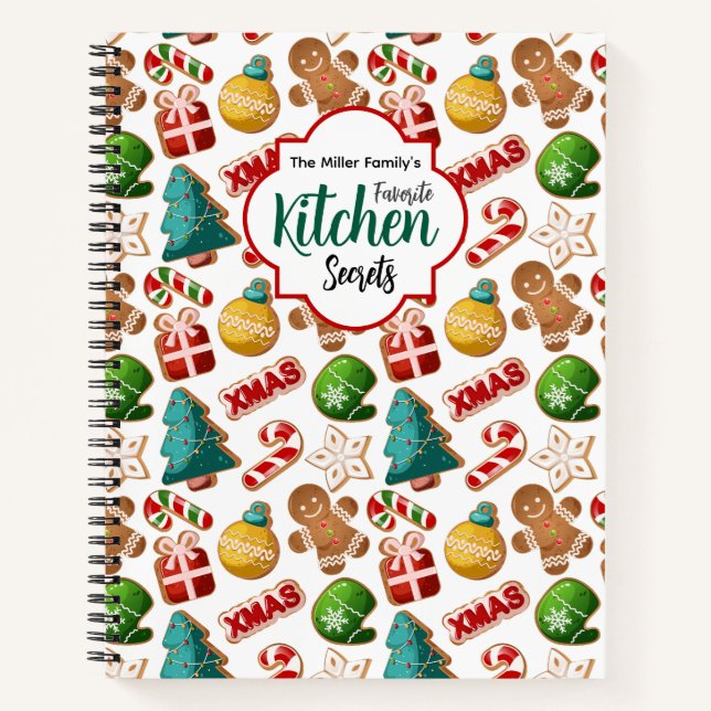 Carnet Recette de pain d'épice de Noël Kitchen Secrets (Devant)
